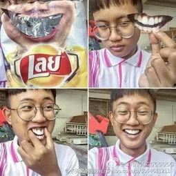 牙白的搞笑图片,牙齿笑出声，欢乐满屏！